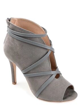 Samara Stiletto Heeled Botties in Faux Suede size 6.5 Wide NWT